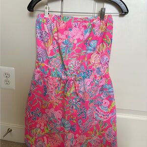 Lilly Pulitzer Pink and Blue Patterned Dress